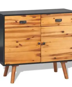 vidaXL Sideboard Solid Acacia Wood 90×33.5×83 cm