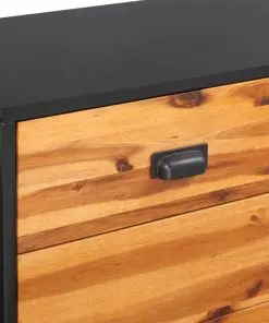 vidaXL Sideboard Solid Acacia Wood 90×33.5×83 cm