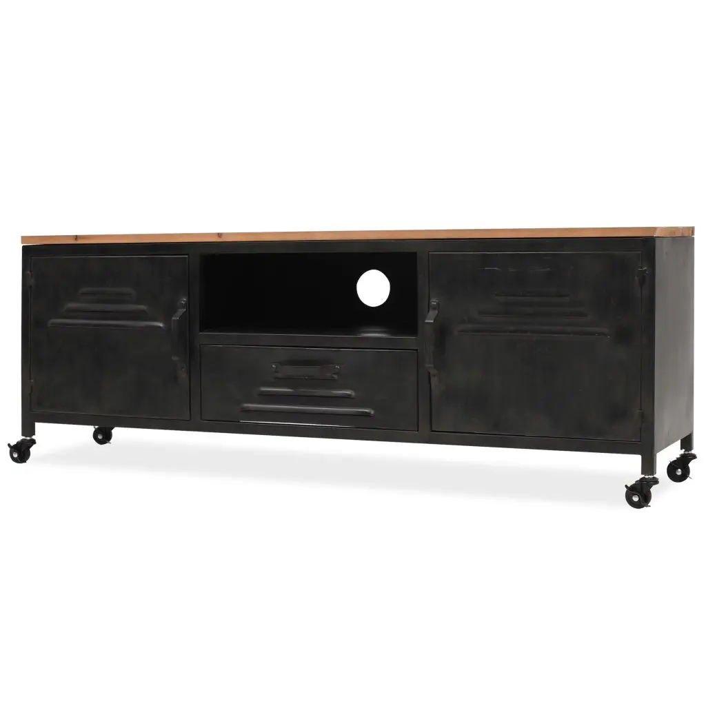 vidaXL TV Cabinet 120x30x43 cm Black