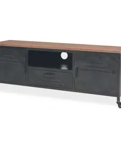 vidaXL TV Cabinet 120x30x43 cm Black