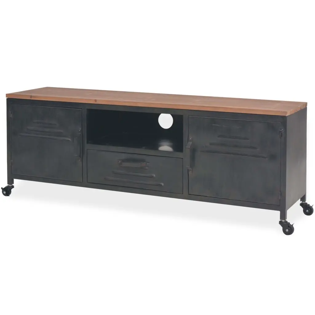 vidaXL TV Cabinet 120x30x43 cm Black