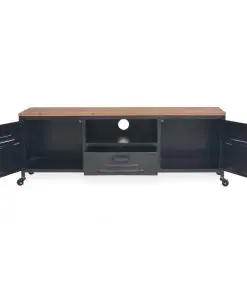 vidaXL TV Cabinet 120x30x43 cm Black