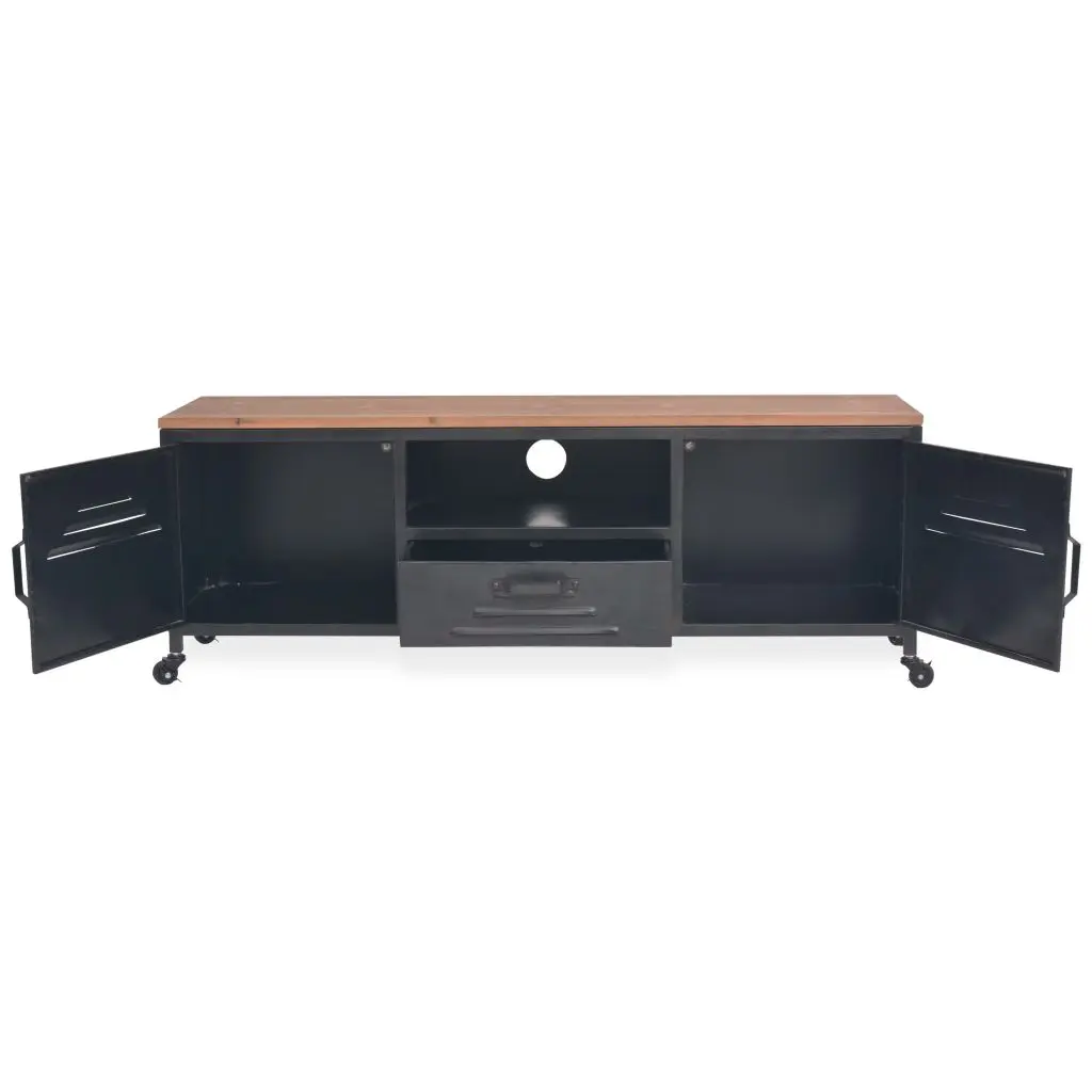 vidaXL TV Cabinet 120x30x43 cm Black