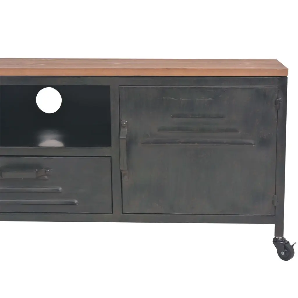 vidaXL TV Cabinet 120x30x43 cm Black