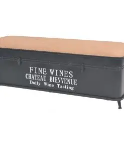 vidaXL Storage Bench with Cushion 103x30x40 cm