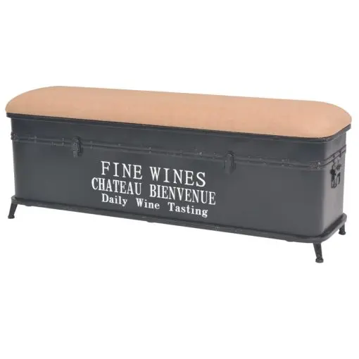 vidaXL Storage Bench with Cushion 103x30x40 cm