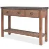 vidaXL Console Table Solid Fir Wood 122x35x80 cm