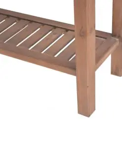 vidaXL Console Table Solid Fir Wood 122x35x80 cm