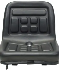 vidaXL Universal Tractor Seat Black