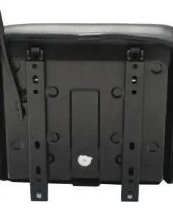 vidaXL Universal Tractor Seat Black