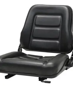 vidaXL Forklift & Tractor Seat with Adjustable Backrest Black