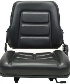 vidaXL Forklift & Tractor Seat with Adjustable Backrest Black