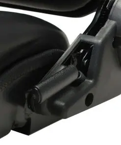 vidaXL Forklift & Tractor Seat with Adjustable Backrest Black