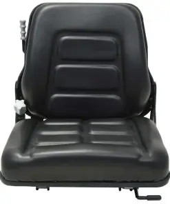 vidaXL Forklift & Tractor Seat with Suspension and Adjustable Backrest