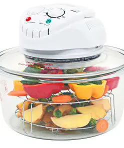 vidaXL Halogen Convection Oven with Extension Ring 1400 W 17 L