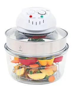 vidaXL Halogen Convection Oven with Extension Ring 1400 W 17 L