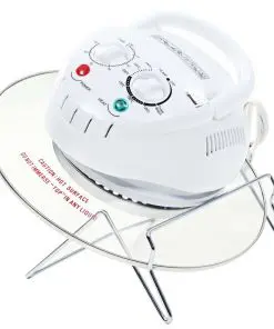 vidaXL Halogen Convection Oven with Extension Ring 1400 W 17 L