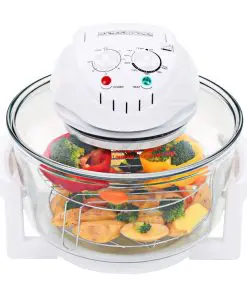 vidaXL Halogen Convection Oven with Extension Ring 1400 W 17 L