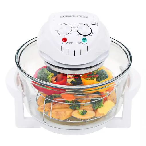 vidaXL Halogen Convection Oven with Extension Ring 1400 W 17 L