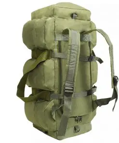 vidaXL 3-in-1 Army-Style Duffel Bag 120 L Olive Green