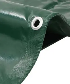 vidaXL Tarpaulin 650 g/m² 4×7 m Green