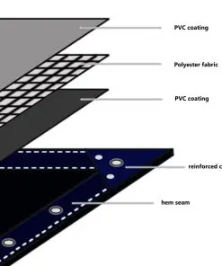 vidaXL Tarpaulin 650 g/m² 2×3 m Blue