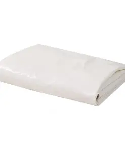 vidaXL Tarpaulin 650 g/m² 3×5 m White