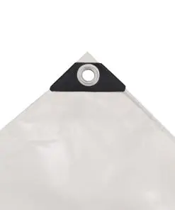vidaXL Tarpaulin 650 g/m² 4×8 m White