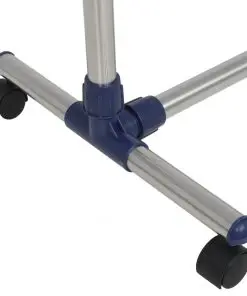 vidaXL Adjustable Clothes Rack Stainless Steel 165x44x150 cm Silver