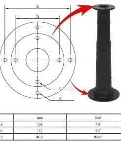 vidaXL Stand for Garden Hand Water Pump Cast Iron