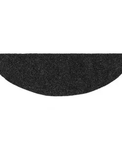 vidaXL 15pcs Self-adhesive Stair Mats Needle Punch 54x16x4cm Dark Grey