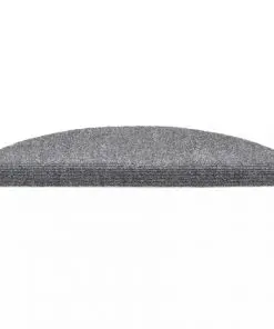 vidaXL 15 Self-adhesive Stair Mats Needle Punch 54x16x4cm Light Grey