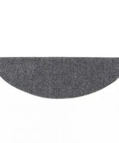 vidaXL 15 Self-adhesive Stair Mats Needle Punch 54x16x4cm Light Grey