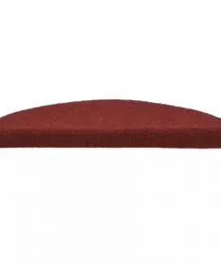 vidaXL 15 pcs Self-adhesive Stair Mats Needle Punch 54x16x4 cm Red