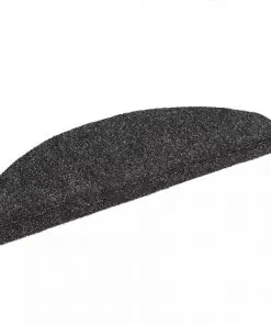 vidaXL 15pcs Self-adhesive Stair Mats Needle Punch 65x21x4cm Dark Grey