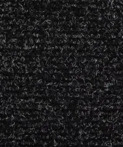 vidaXL 15pcs Self-adhesive Stair Mats Needle Punch 65x21x4cm Dark Grey