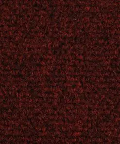 vidaXL 15 pcs Self-adhesive Stair Mats Needle Punch 65x21x4 cm Red