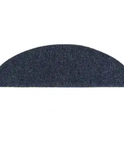 vidaXL 15 pcs Self-adhesive Stair Mats Needle Punch 65x21x4 cm Blue