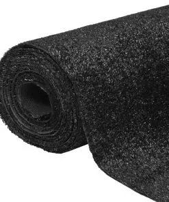 vidaXL Artificial Grass 1.5×10 m/7-9 mm Black