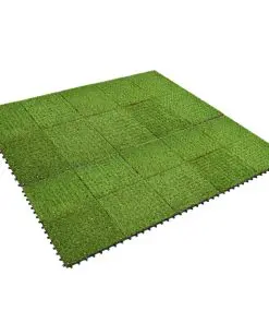 vidaXL Artificial Grass Tiles 20 pcs 30×30 cm Green