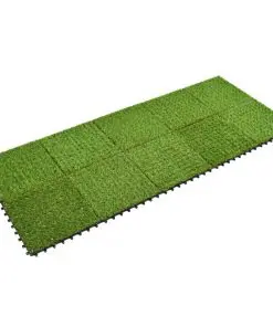 vidaXL Artificial Grass Tiles 10 pcs 30×30 cm Green