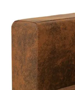 vidaXL Sofa Set 2 Pieces Artificial Suede Leather