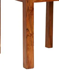 vidaXL Dining Chairs 2 pcs Solid Wood with Sheesham Finish Modern