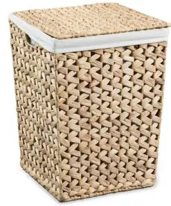 vidaXL Laundry Basket Set 2 Pieces Water Hyacinth