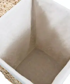 vidaXL Laundry Basket Set 2 Pieces Water Hyacinth