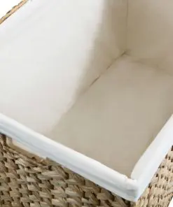 vidaXL Laundry Basket 82×42.5×52.5 cm Water Hyacinth