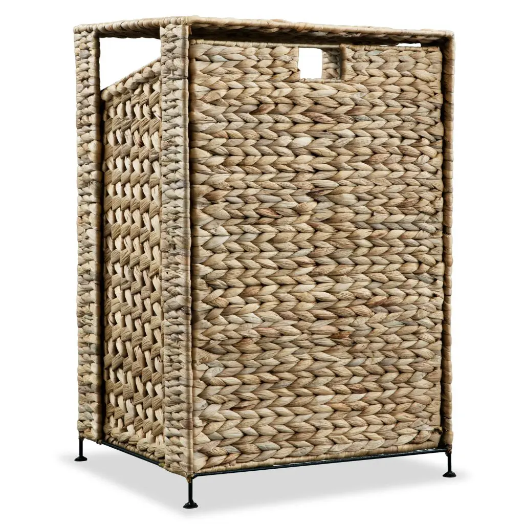 vidaXL Laundry Basket 44x34x64 cm Water Hyacinth