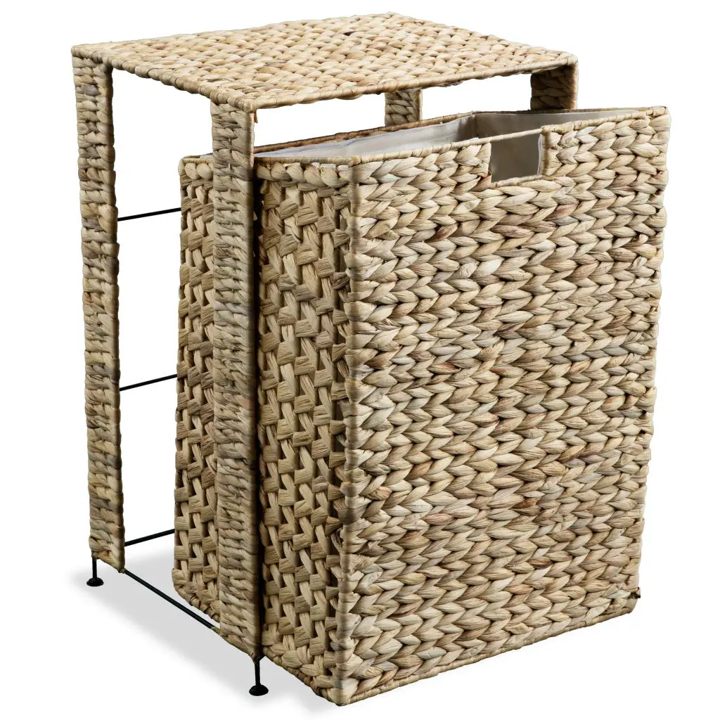 vidaXL Laundry Basket 44x34x64 cm Water Hyacinth
