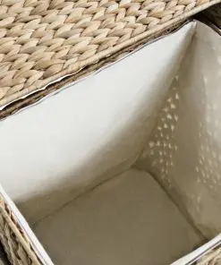 vidaXL Laundry Basket 44x34x64 cm Water Hyacinth