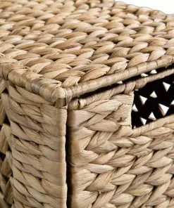 vidaXL Storage Unit with 5 Baskets 25.5x37x100 cm Water Hyacinth